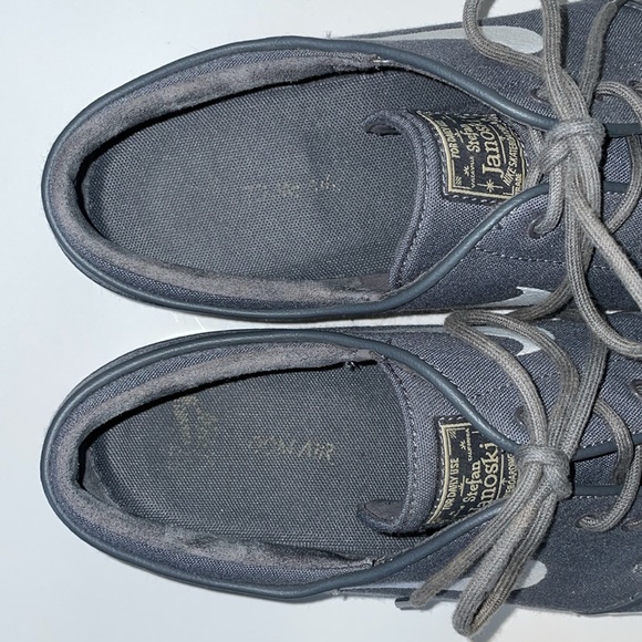 Nike ZOOM STEFAN JANOSKI Canvas Grey Skate Shoes. Style 615957-027 Men's Size 12 - Picture 8 of 10